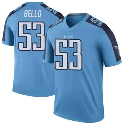 Nike B.J. Bello Tennessee Titans Men's Legend Light Blue Color Rush Jersey