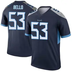 Nike B.J. Bello Tennessee Titans Men's Legend Navy Jersey
