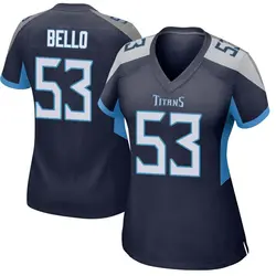 Nike B.J. Bello Tennessee Titans Women's Game Navy Jersey