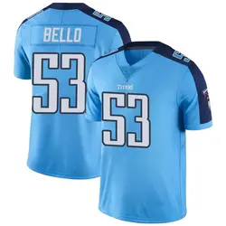 Nike B.J. Bello Tennessee Titans Youth Limited Light Blue Color Rush Jersey