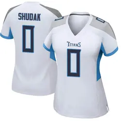 Nike Caleb Shudak Tennessee Titans Women's Game White Jersey