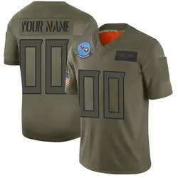 Custom Tennessee Titans Men's Limited Camo 2019 Salute to Service Jersey