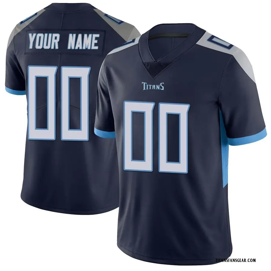 Nike Custom Tennessee Titans Youth Limited Navy Vapor Untouchable Jersey