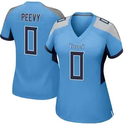 Nike Jayden Peevy Tennessee Titans Women's Game Light Blue Jersey