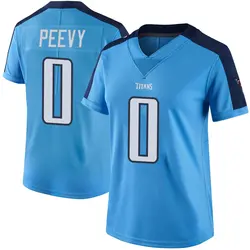 Nike Jayden Peevy Tennessee Titans Women's Limited Light Blue Color Rush Jersey