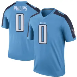 Nike Kyle Philips Tennessee Titans Men's Legend Light Blue Color Rush Jersey