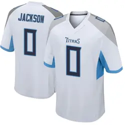 Nike Theo Jackson Tennessee Titans Youth Game White Jersey
